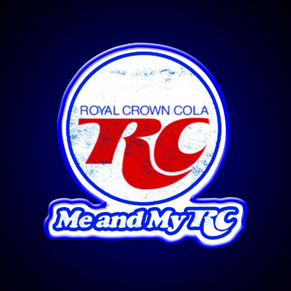 Rc Cola Soda Fast Food Led Neon Sign For Burger Place Rgb Color