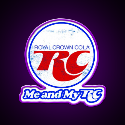 Rc Cola Soda Fast Food Led Neon Sign For Burger Place Rgb Color