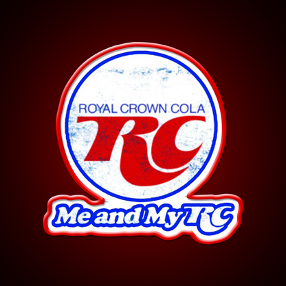 Rc Cola Soda Fast Food Led Neon Sign For Burger Place Rgb Color