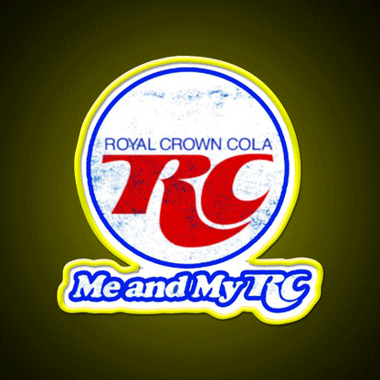 Rc Cola Soda Fast Food Led Neon Sign For Burger Place Rgb Color