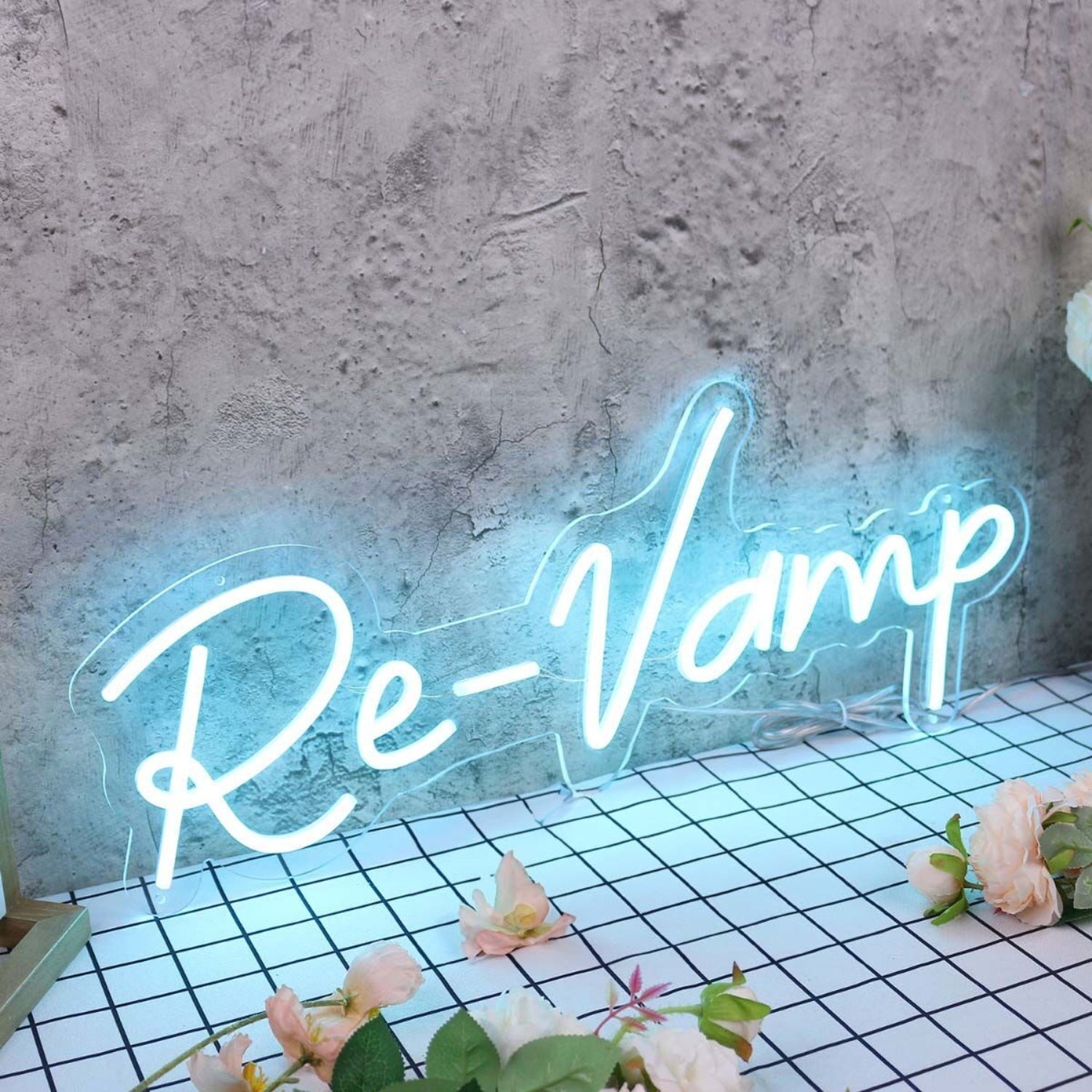 Re - Vamp Blue Led Neon Sign - Shineneon