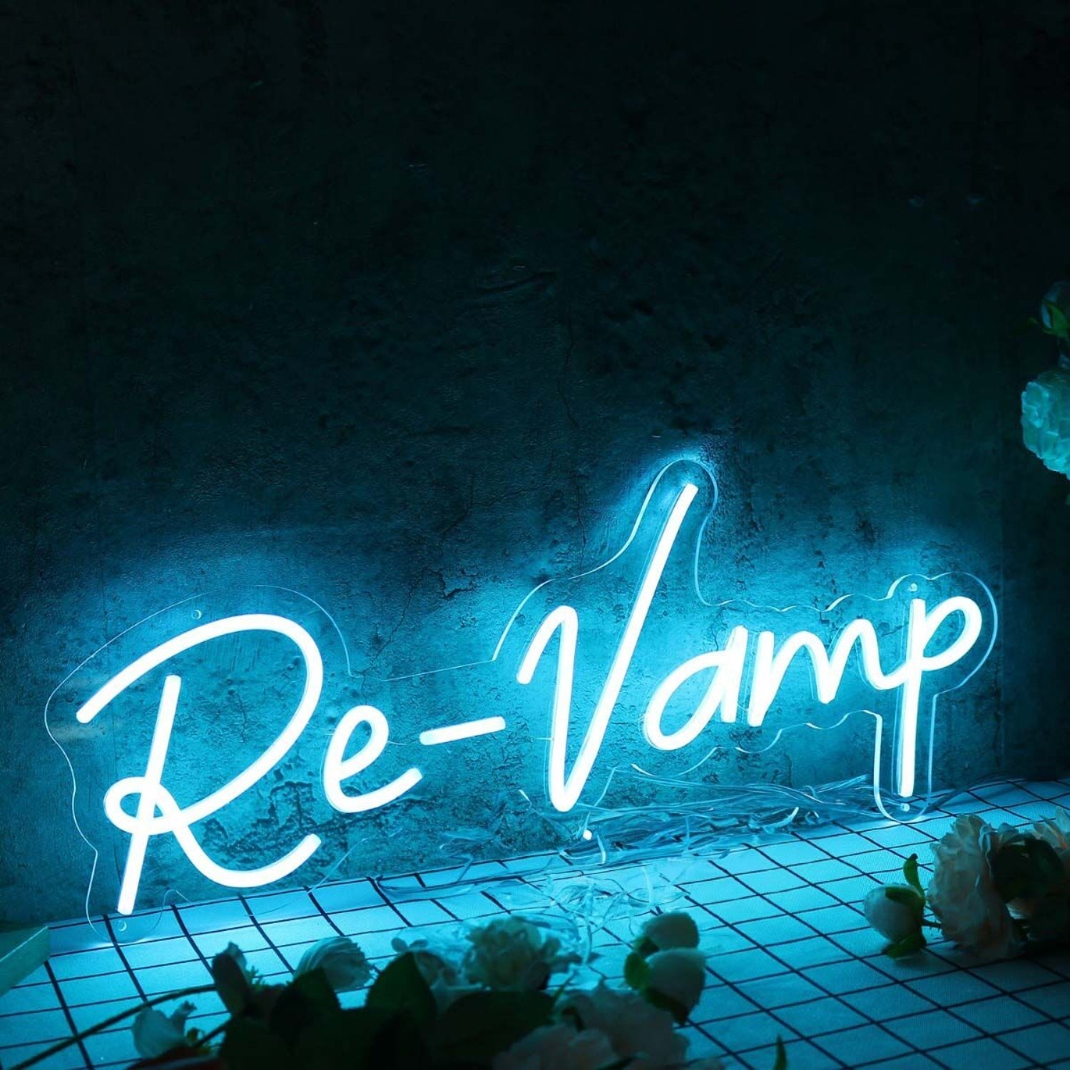 Re - Vamp Blue Led Neon Sign - Shineneon