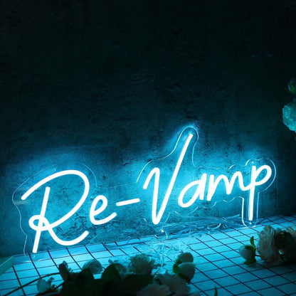 Re - Vamp Blue Led Neon Sign - Shineneon