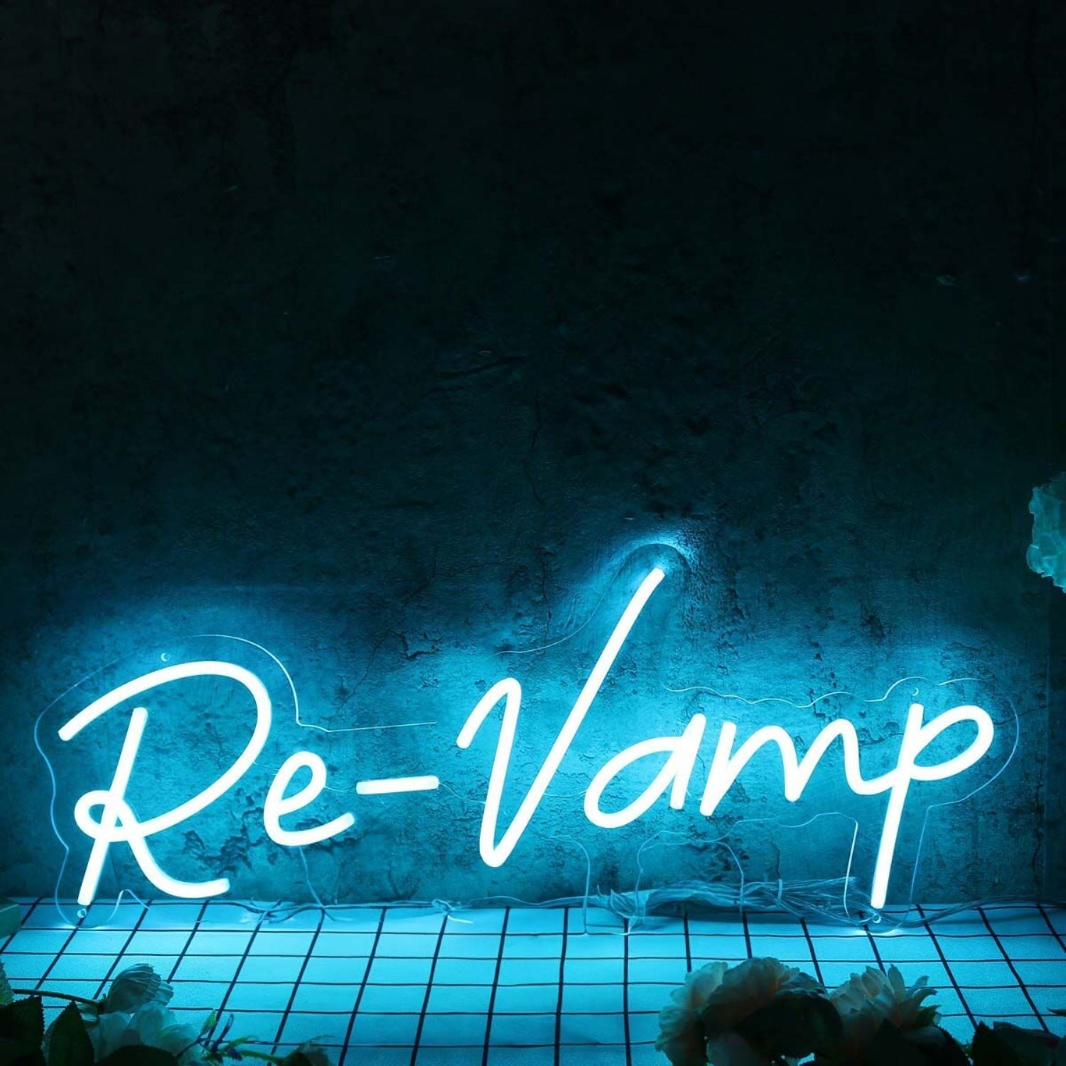 Re - Vamp Blue Led Neon Sign - Shineneon