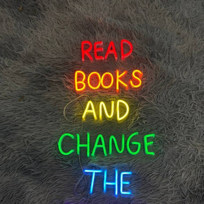 Read Book And Change The World Led Neon Sign | Shineneon