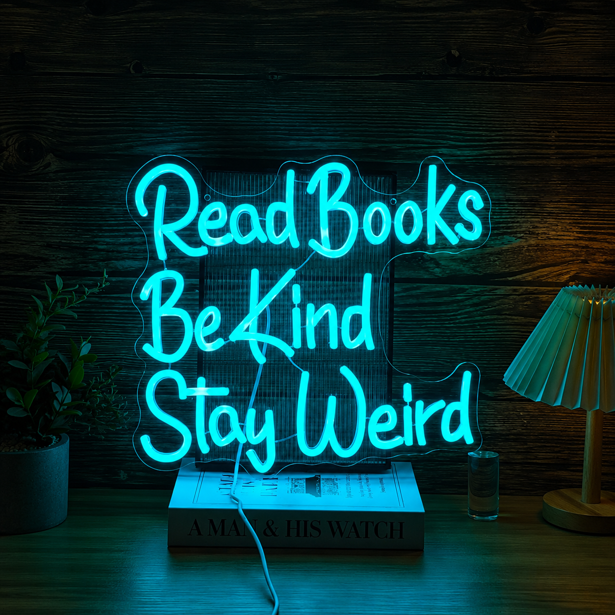 Read Books Be Kind Stay Weird LED Neon Sign Home Decor - 01 Original Product Image