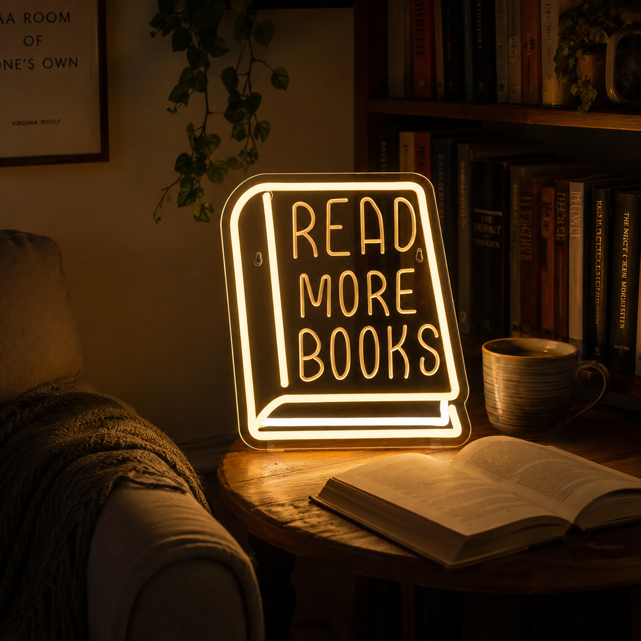 Read More Books LED Neon Sign - 02 High-Converting Product Image