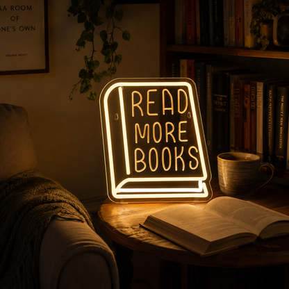 Read More Books LED Neon Sign - 02 High-Converting Product Image