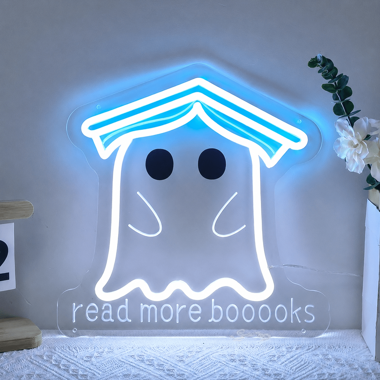 Read More Boooooks LED Neon Sign - Shineneon