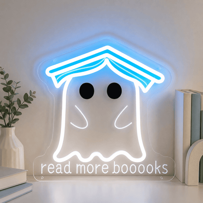 Read More Boooooks LED Neon Sign - Shineneon