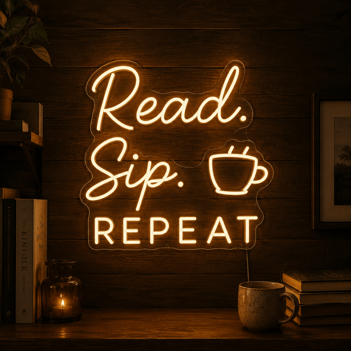 Read Sip Repeat LED Neon Sign - Shineneon