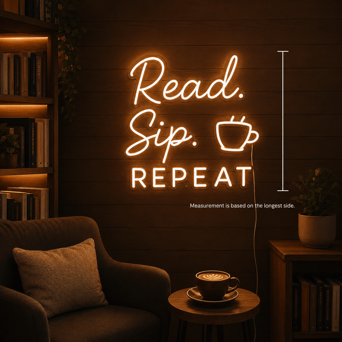 Read Sip Repeat LED Neon Sign - Shineneon
