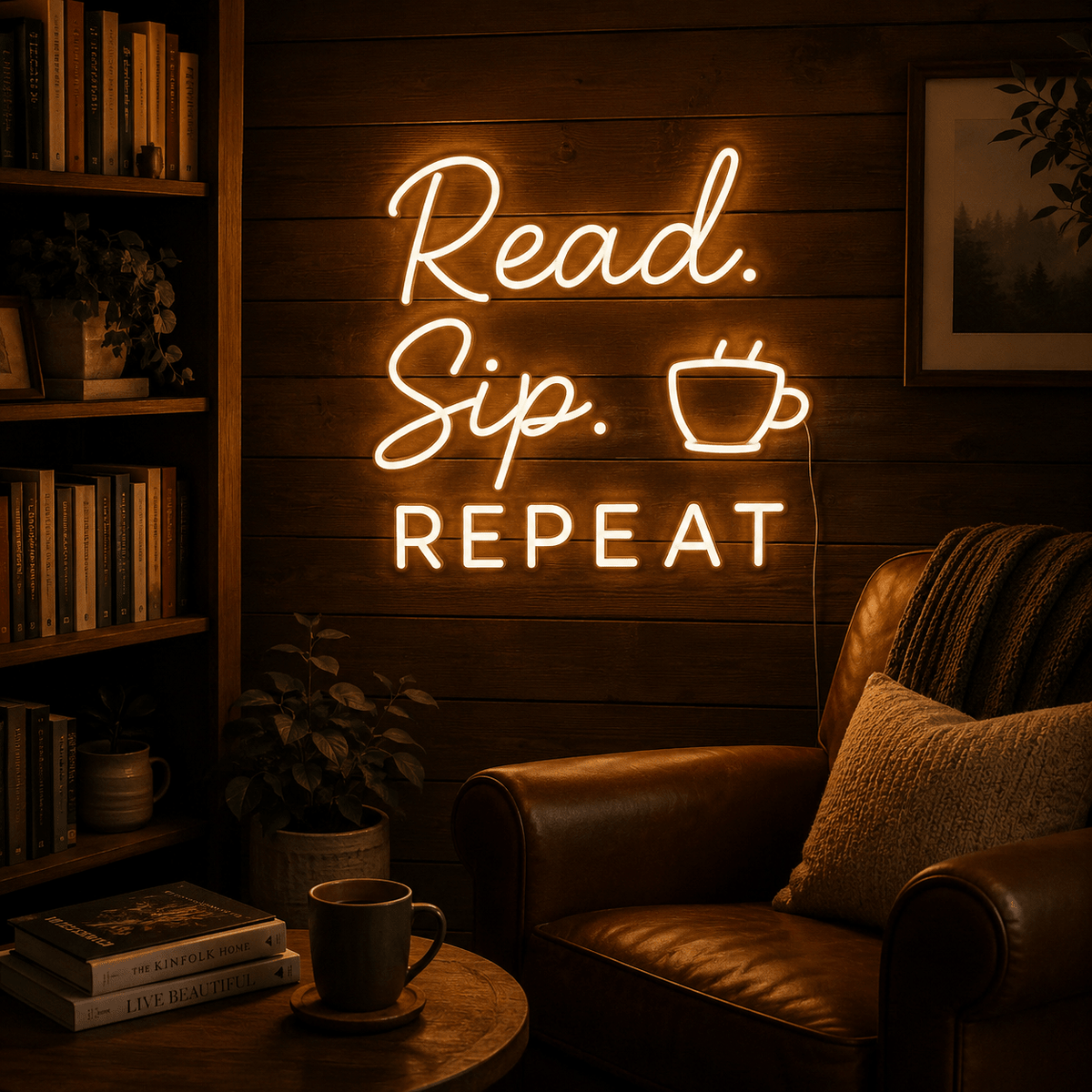 Read Sip Repeat LED Neon Sign - Shineneon