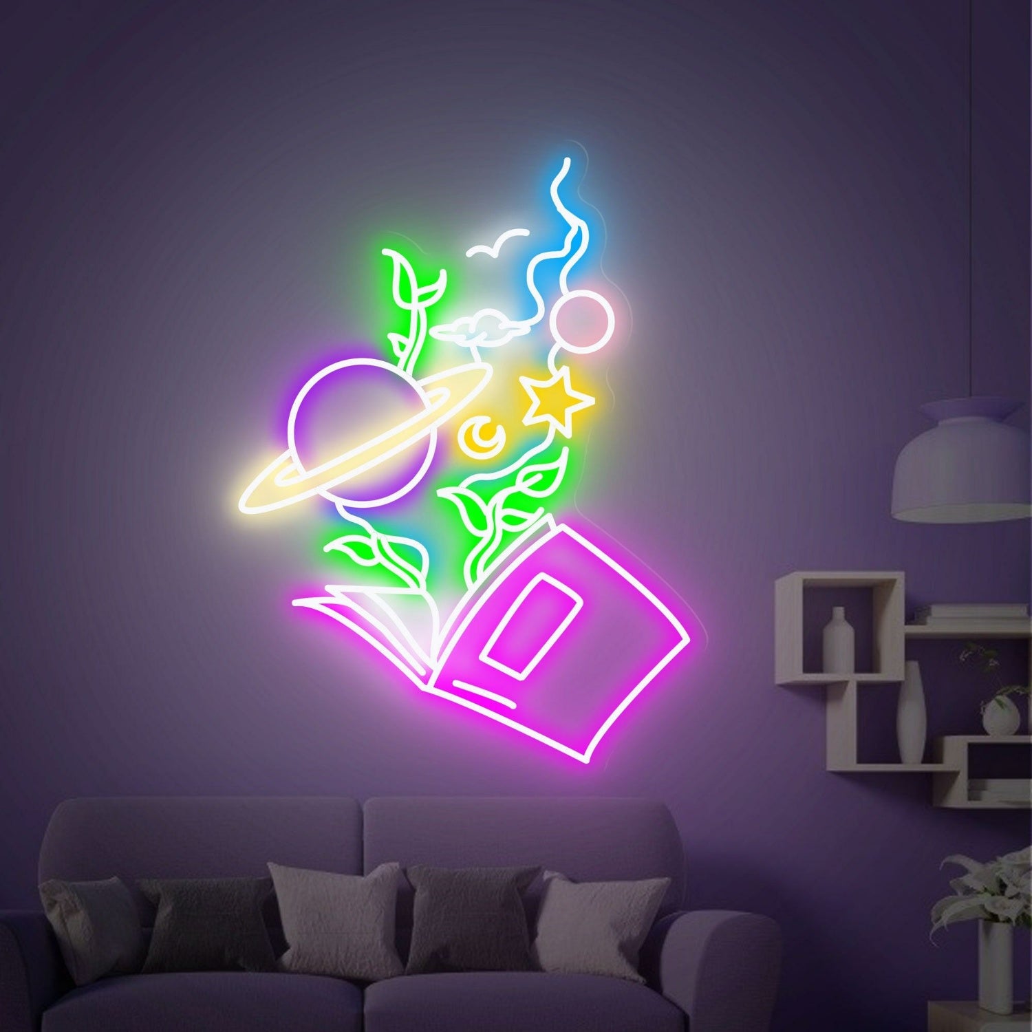 Reading Book Led Neon Sign Home | Shineneon