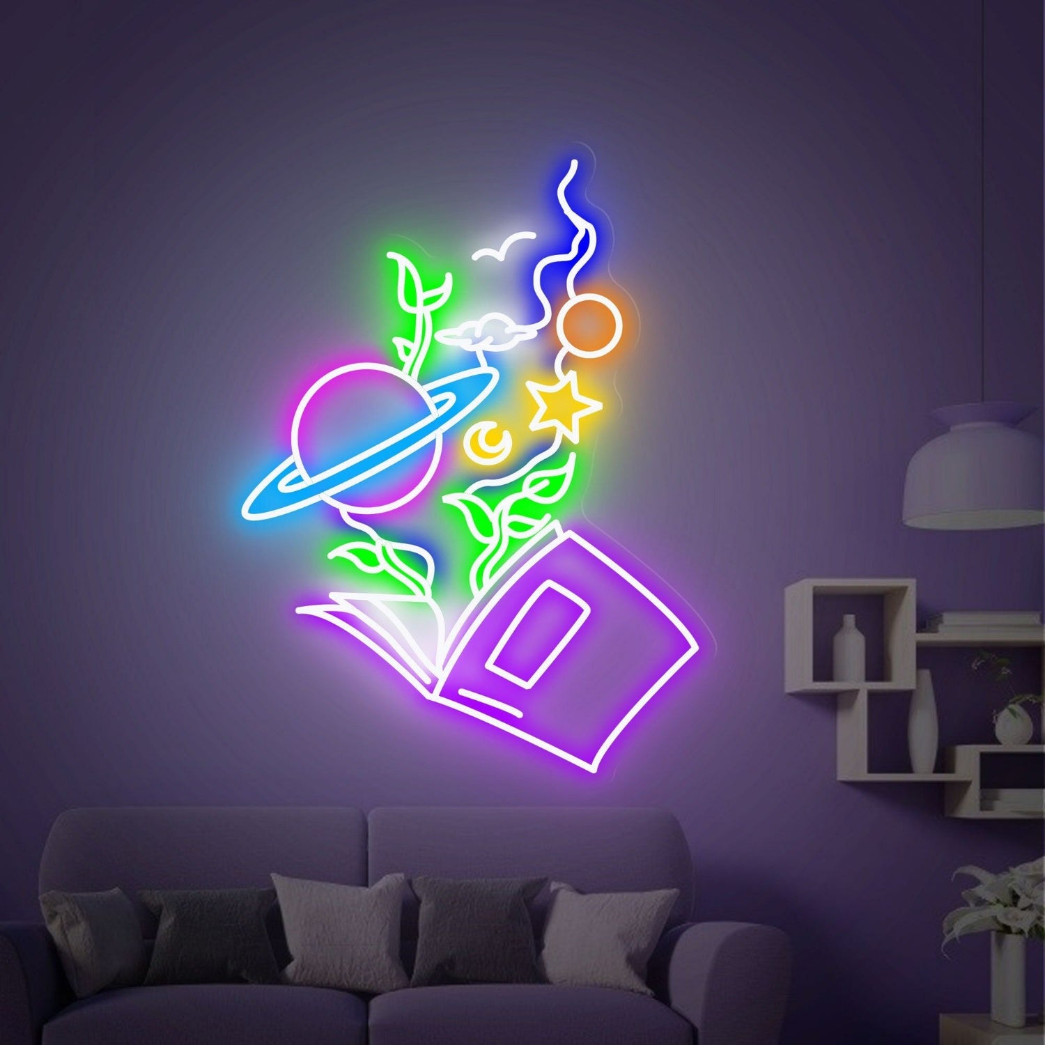 Reading Book Led Neon Sign Home | Shineneon