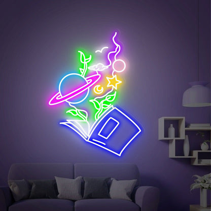 Reading Book Led Neon Sign Home | Shineneon