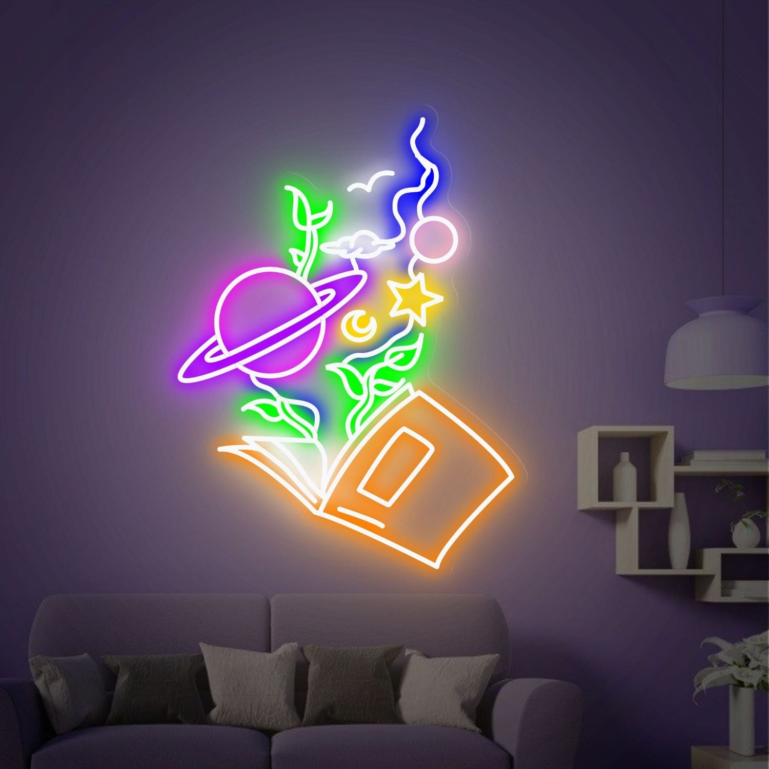 Reading Book Led Neon Sign Home | Shineneon
