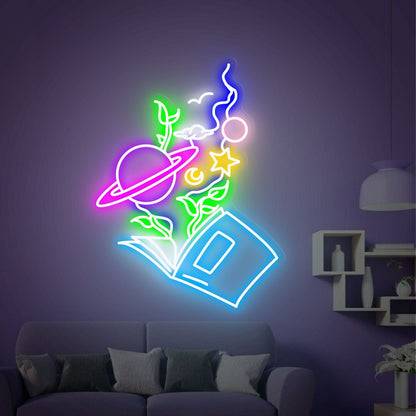 Reading Book Led Neon Sign Home | Shineneon
