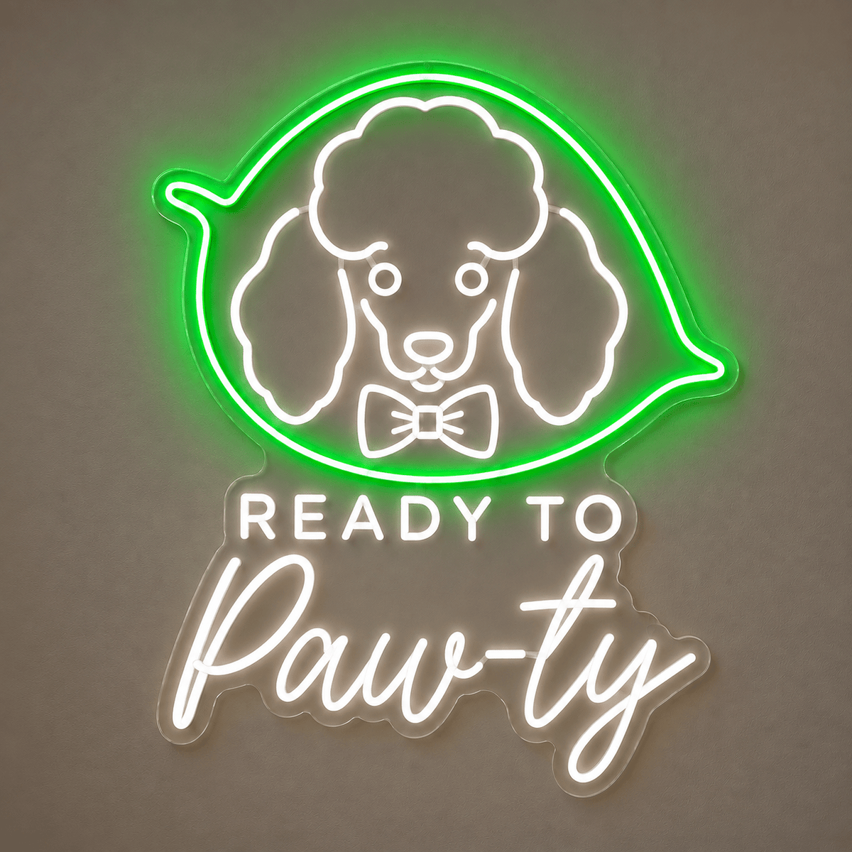 READY TO Paw-ty Custom LED Neon Sign - Shineneon