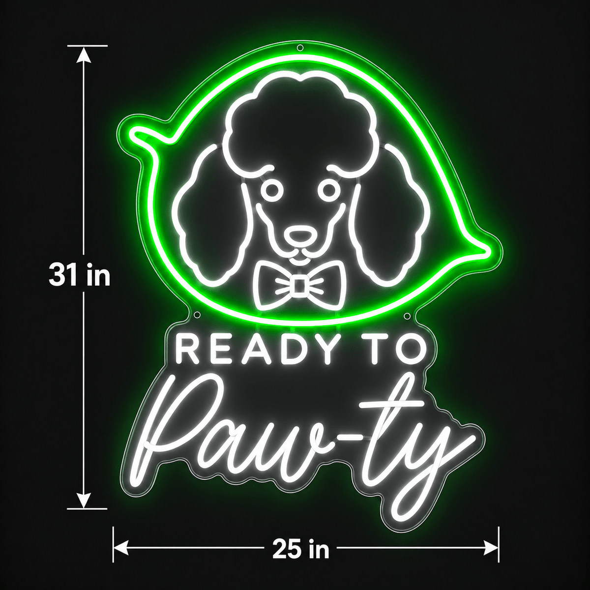 READY TO Paw-ty Custom LED Neon Sign - Shineneon