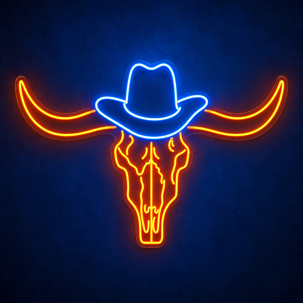 Western Longhorn Skull LED Neon Sign – Shineneon