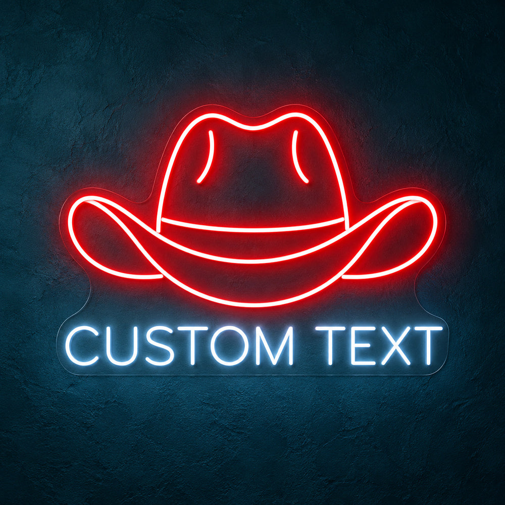 Neon Rope Hat Western Hat Lettering LED Neon Sign – Shineneon