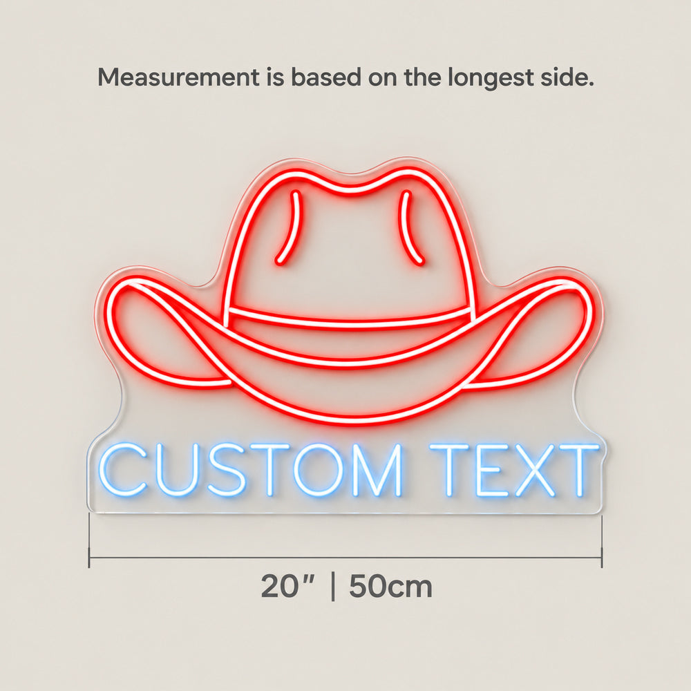 Western Hat Lettering LED Neon Sign – Shineneon