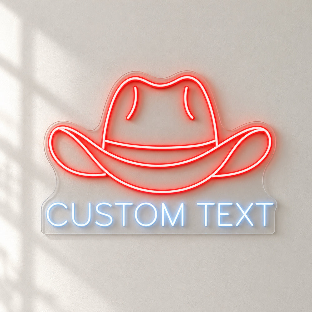 Western Hat Lettering LED Neon Sign – Shineneon