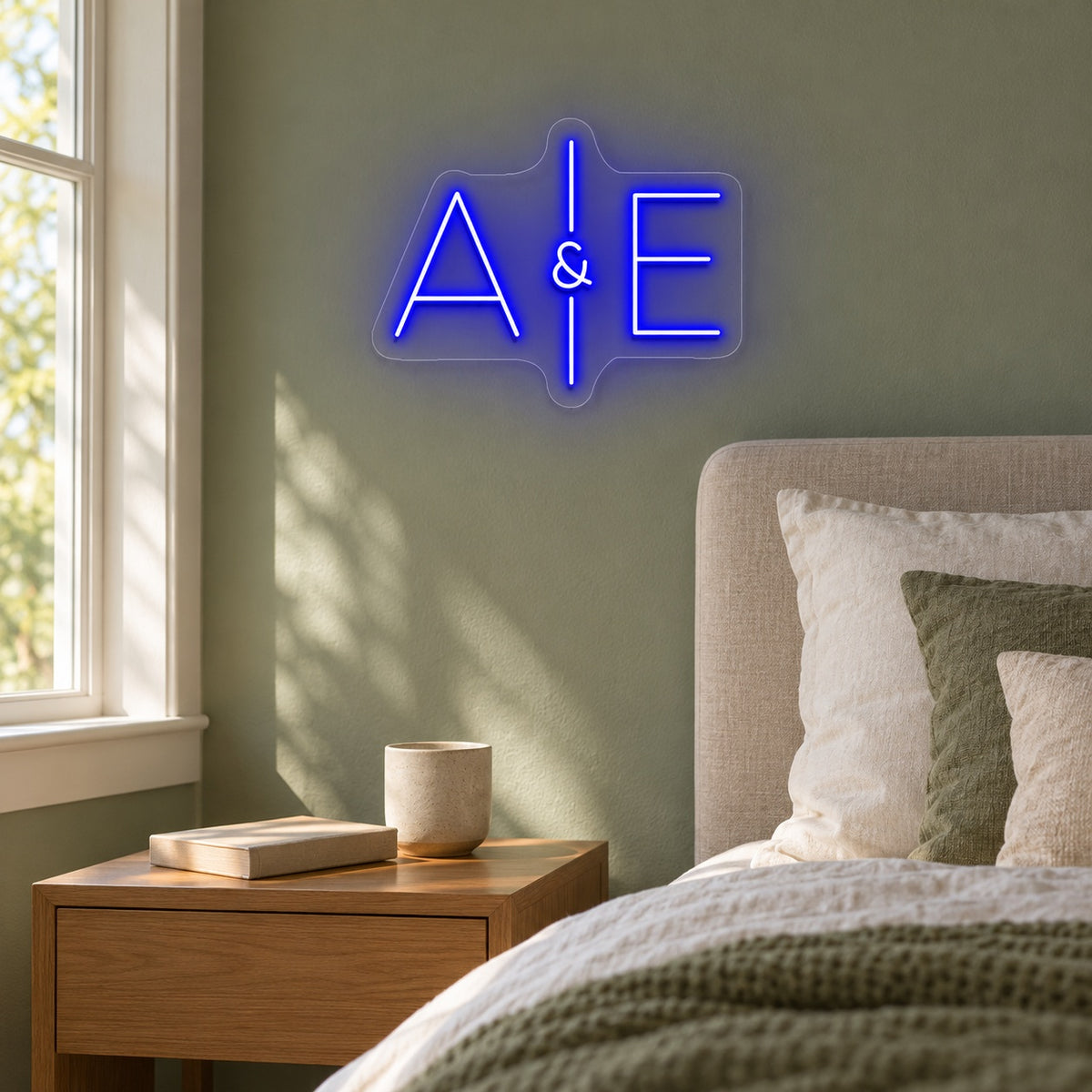 A & E LED Neon Sign - lifestyle view