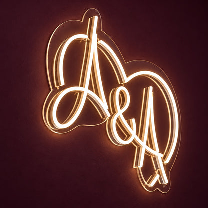A And A LED Neon Sign - product hero