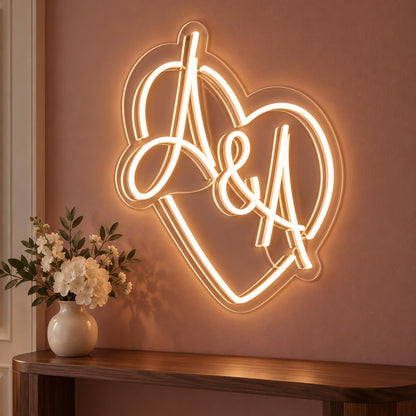 A And A LED Neon Sign - advertising view