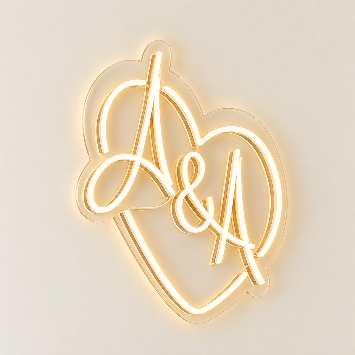 A And A LED Neon Sign - natural light view