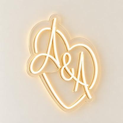 A And A LED Neon Sign - natural light view