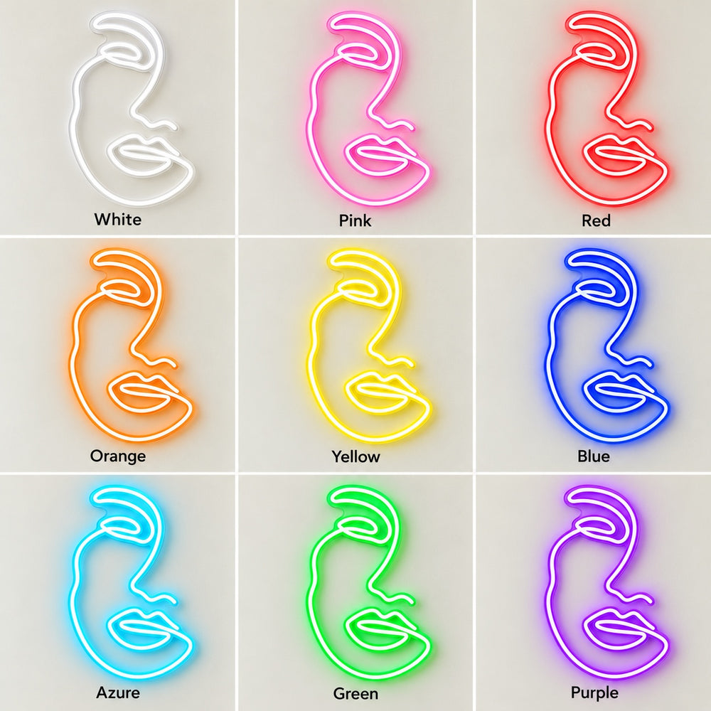 Abstract Woman Face LED Neon Sign – Shineneon