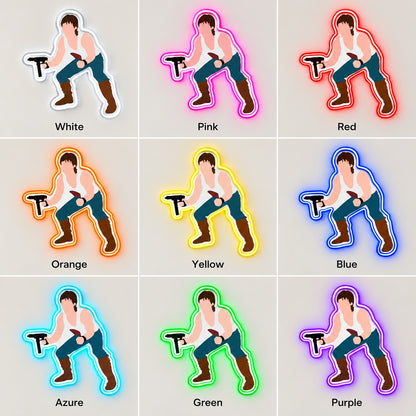 Armed Space Smuggler LED Neon Sign - nine-color grid