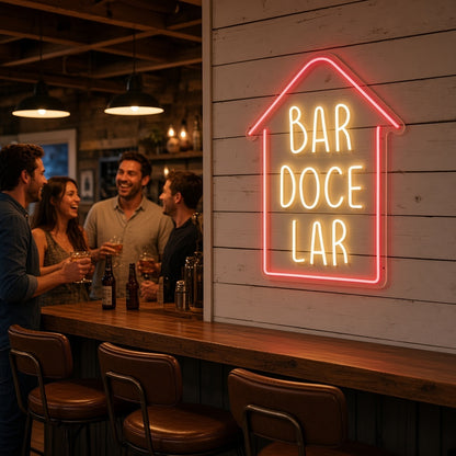 Bar Doce Lar LED Neon Sign - lifestyle view