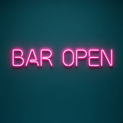 Bar Open Home Bar Decor LED Neon Sign - product hero