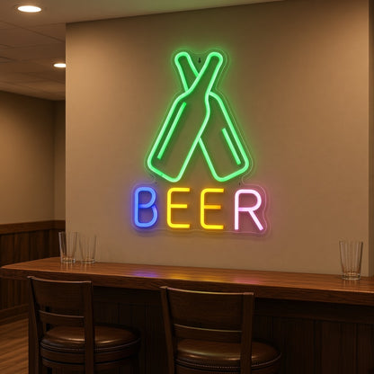 Beer LED Neon Sign - lifestyle view