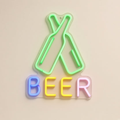 Beer LED Neon Sign - natural light view
