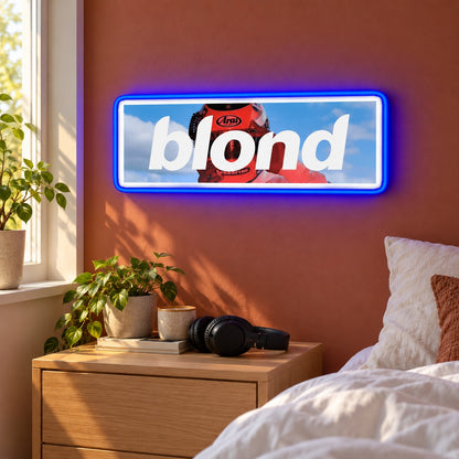 Blond LED Neon Sign - lifestyle view