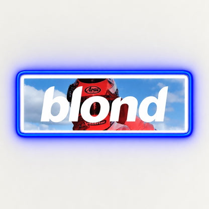 Blond LED Neon Sign - natural light view