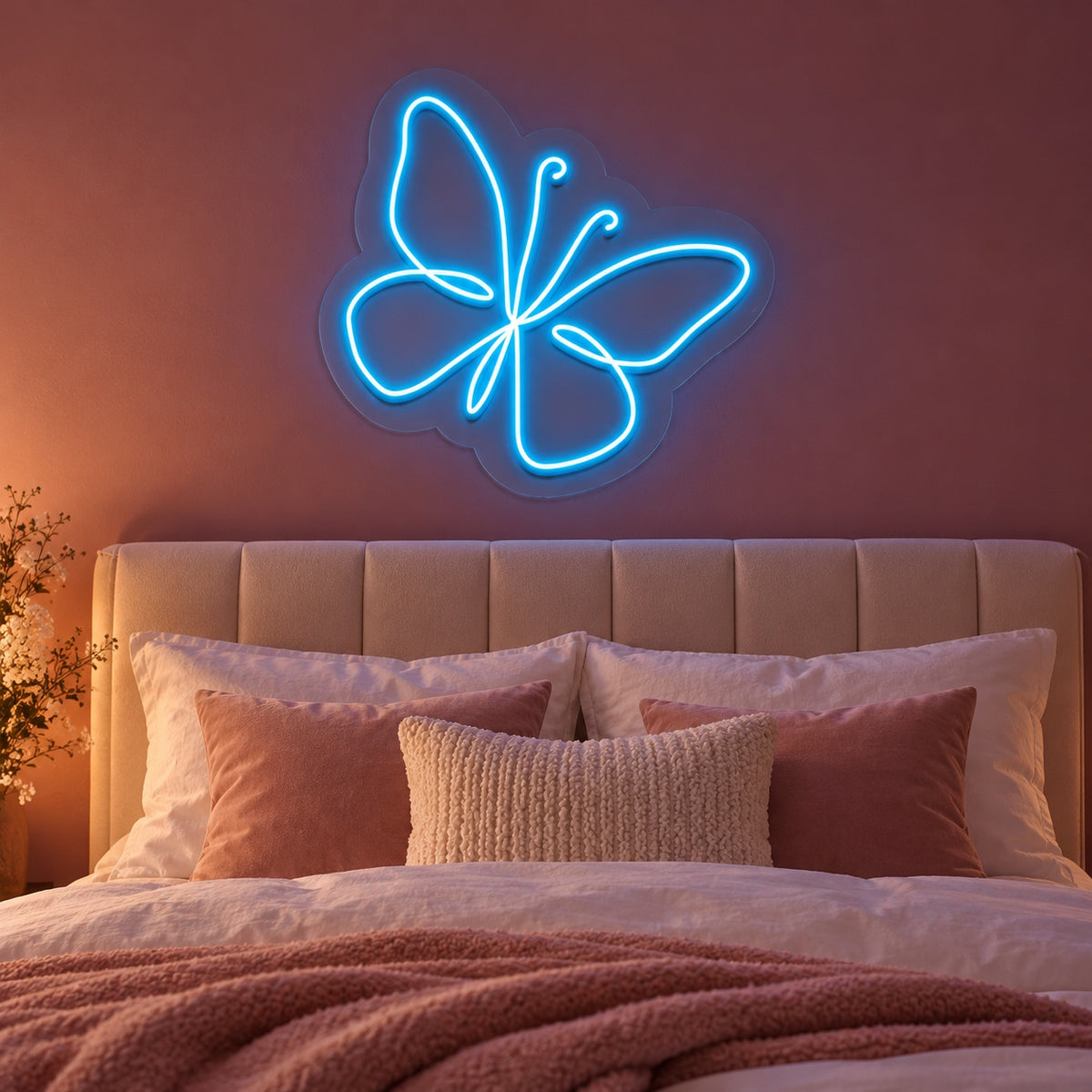 Butterfly LED Neon Sign - advertising view