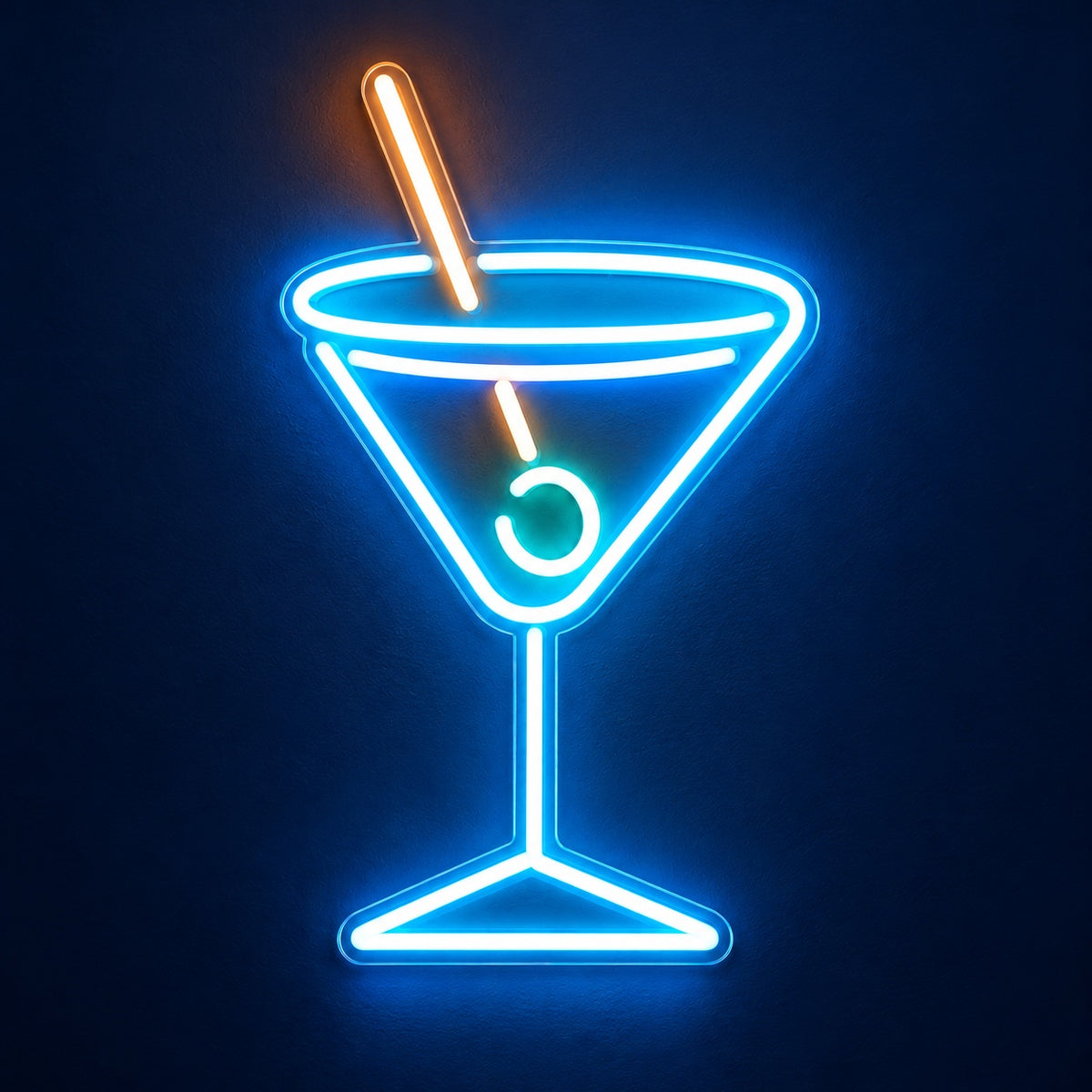 Martini Glass with Olive LED Neon Sign - product hero