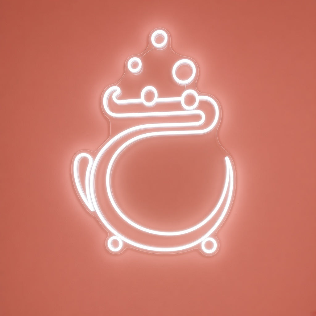 Bubbling Cauldron LED Neon Sign - natural light view
