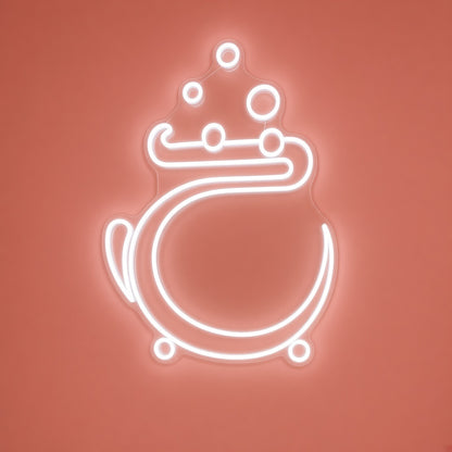 Bubbling Cauldron LED Neon Sign - natural light view