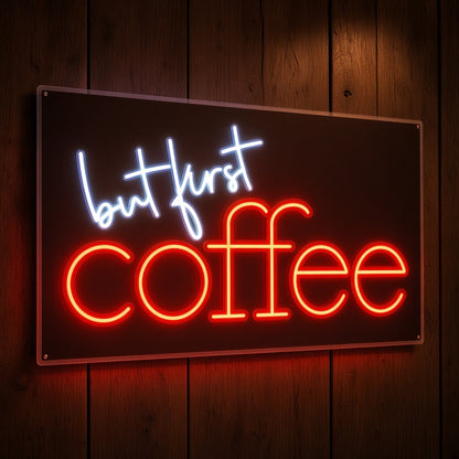 But First Coffee Cafe Decor LED Neon Sign - product hero