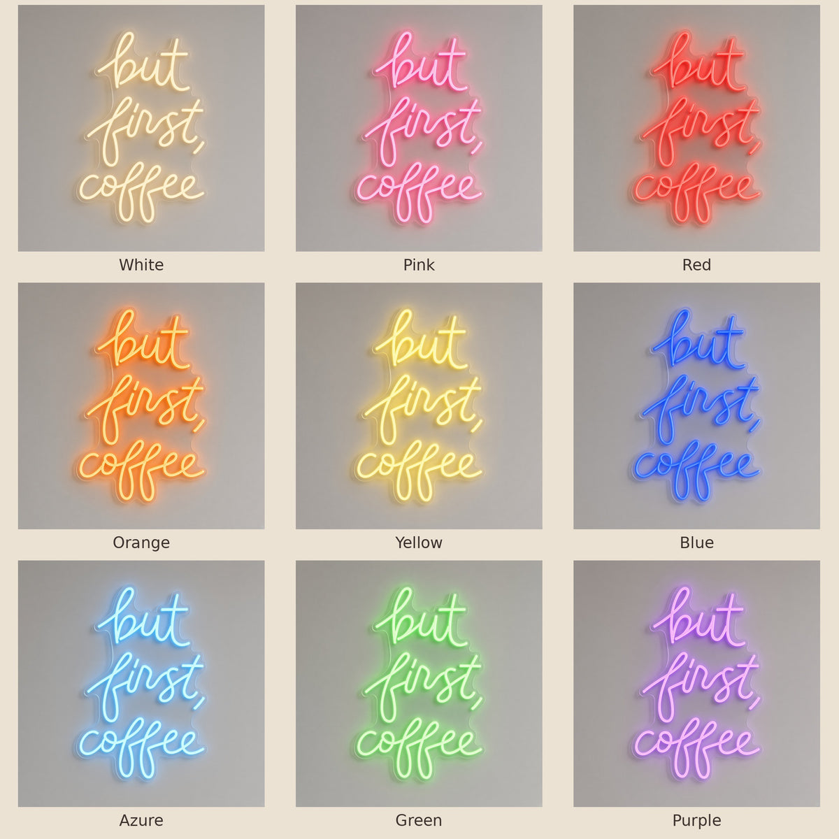 But First Coffee Coffee Bar Decor LED Neon Sign – Shineneon