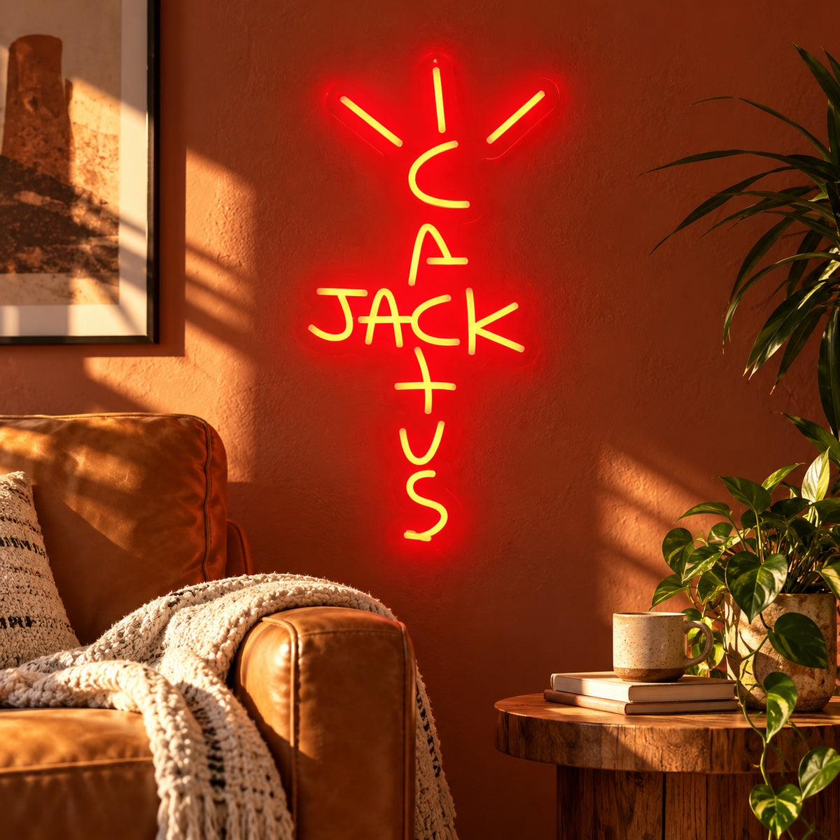 Cactus Jack LED Neon Sign - lifestyle view