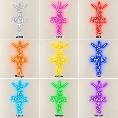 Cactus Jack LED Neon Sign - nine-color grid