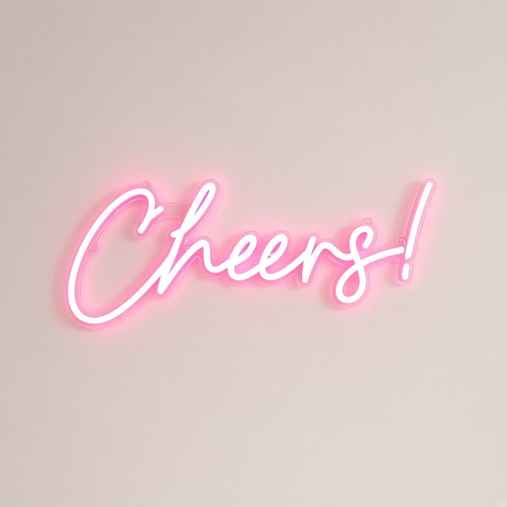 Cheers LED Neon Sign - natural light view